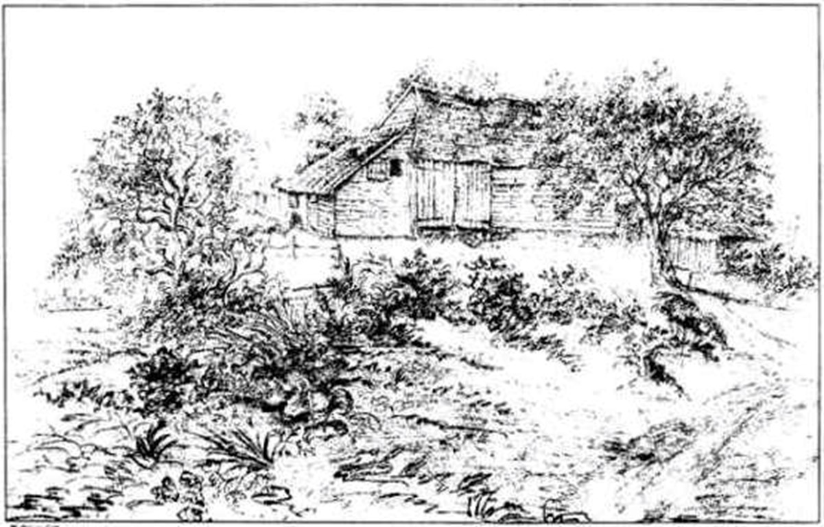 Constable’s Farm (formerly Dulwich Court), c.1870
(Based on illustrations in Blanch’s ‘Ye Parish of Camerwell’)